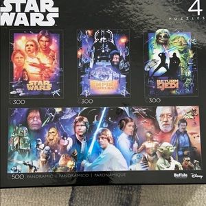 Star Wars puzzles- set of 4